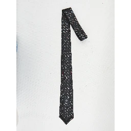 Silk jacquard tie with Horsebit