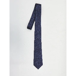 Silk jacquard tie with Horsebit