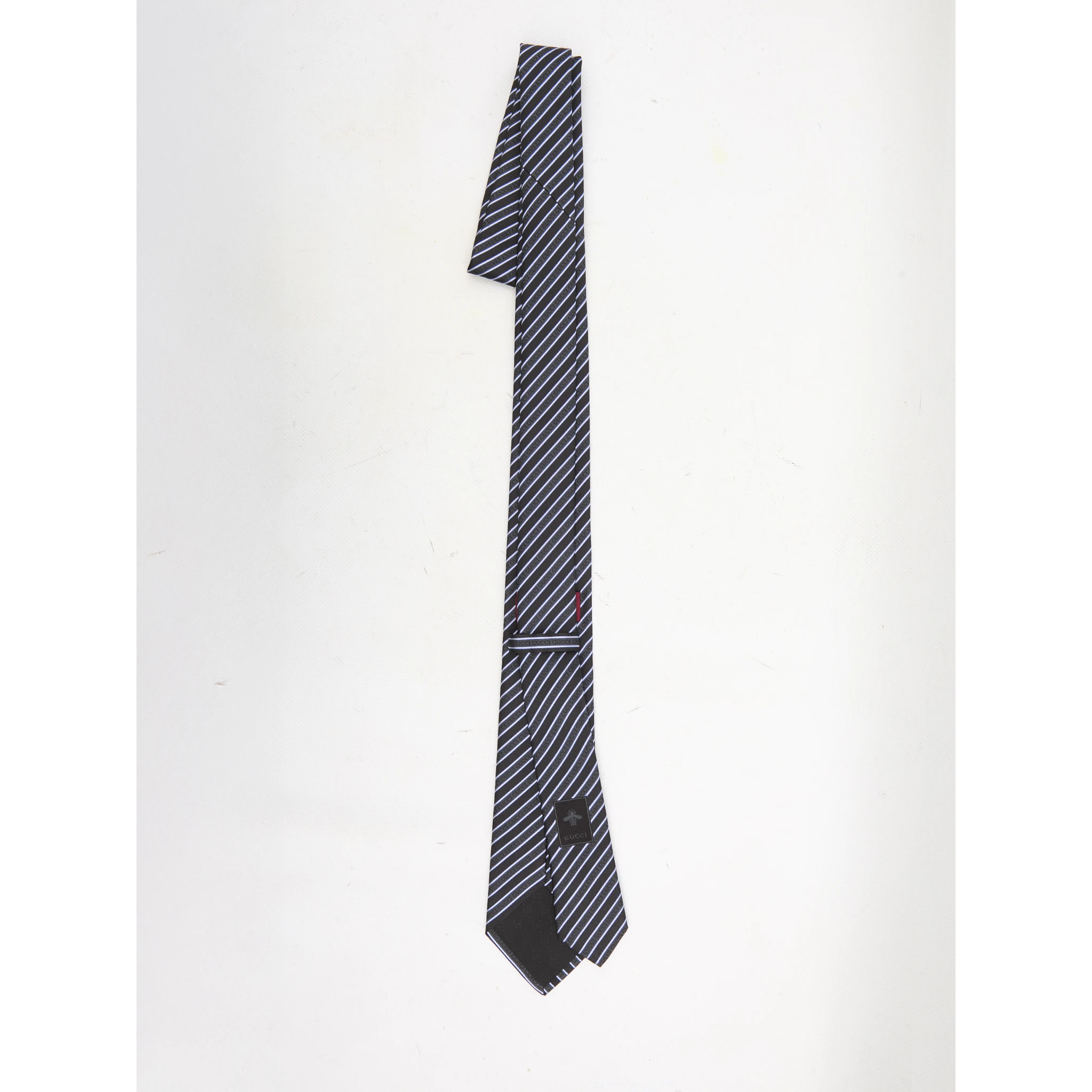 Diagonal striped tie