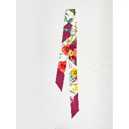 Printed silk twill ribbon