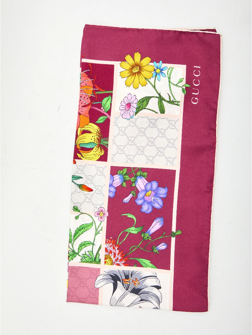 Silk twill scarf