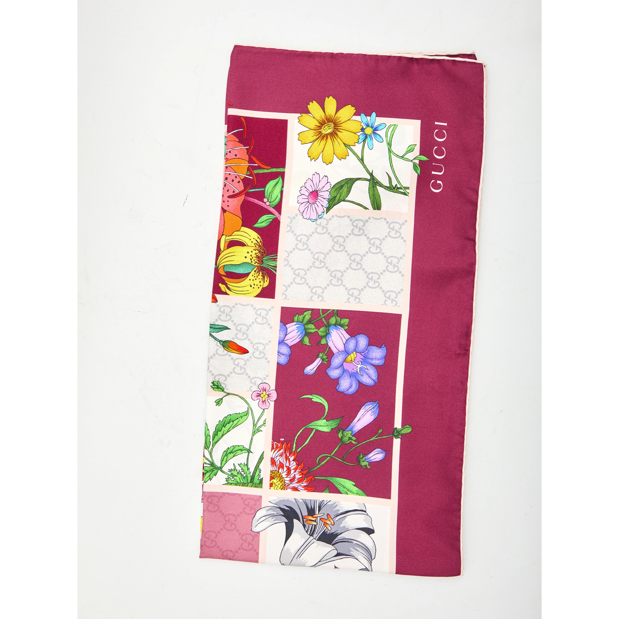 Silk twill scarf