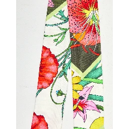 Printed silk twill ribbon