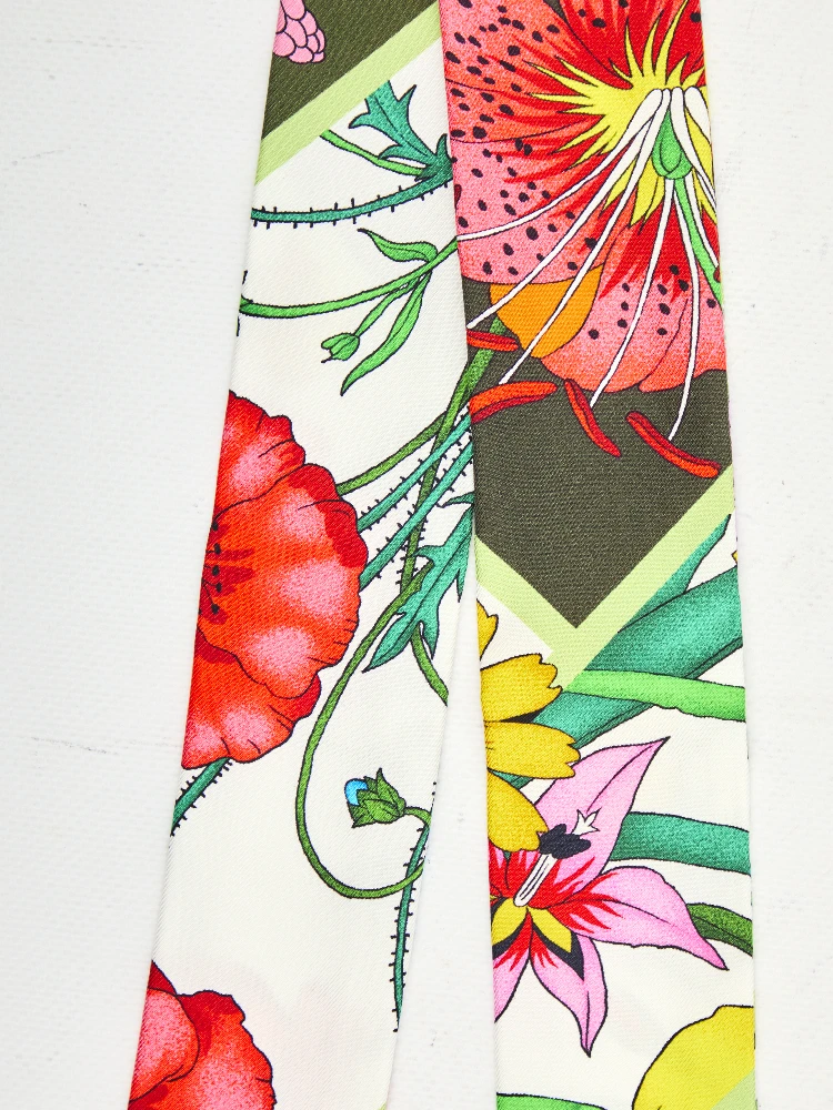 Printed silk twill ribbon alternative
