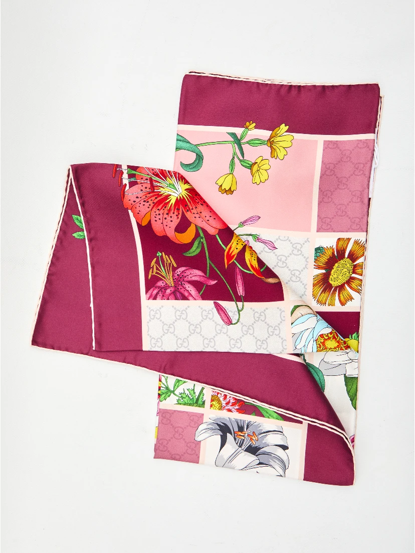 Silk twill scarf