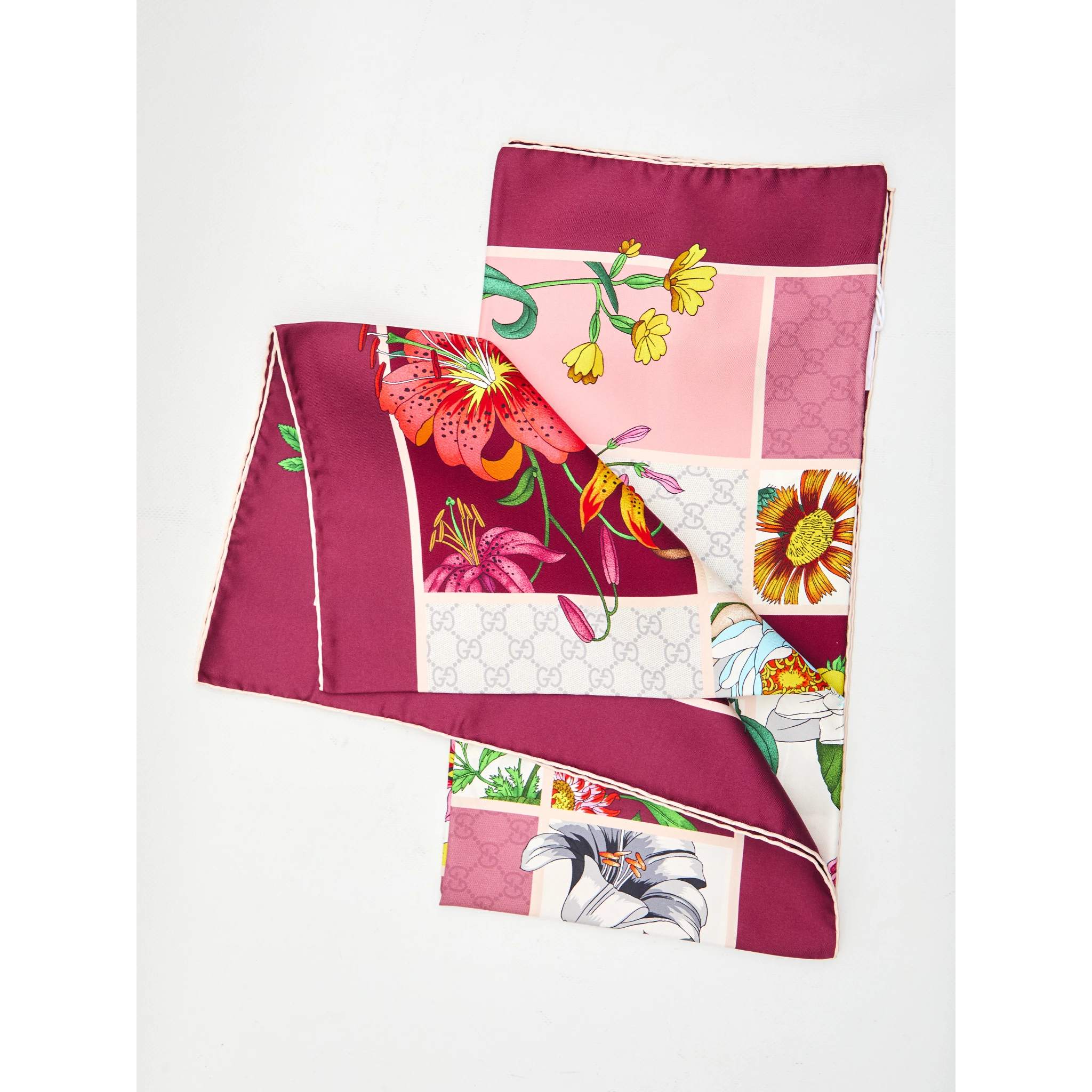 Silk twill scarf
