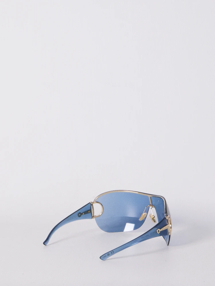 Frameless mask-style sunglasses alternative