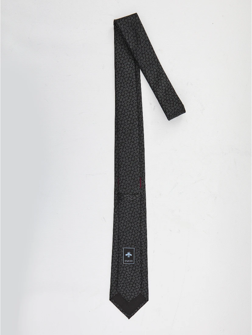 Jacquard silk tie