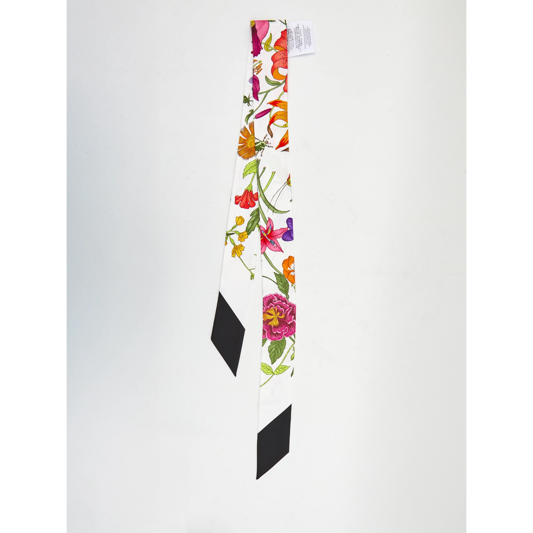 Printed silk twill ribbon