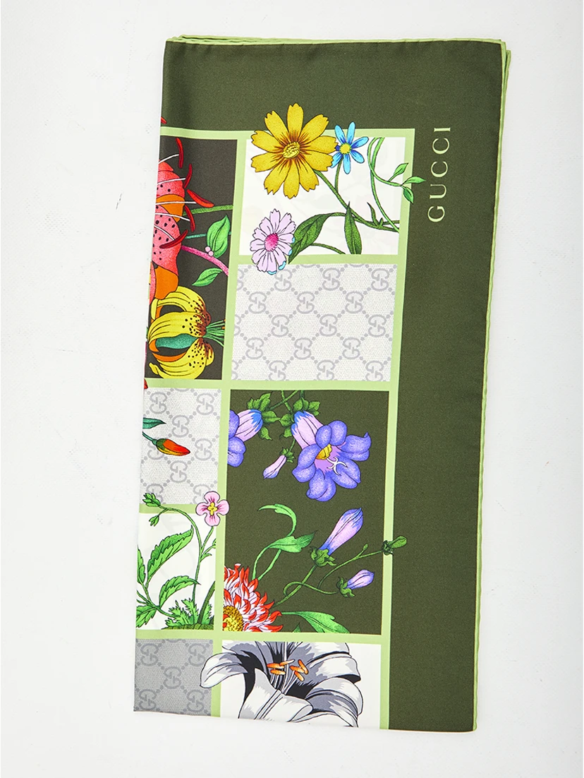 Silk twill scarf