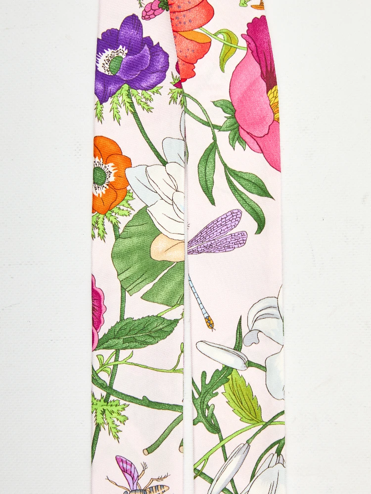 Printed silk twill ribbon alternative