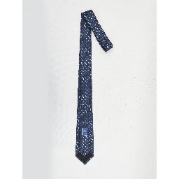 Silk jacquard tie with Horsebit