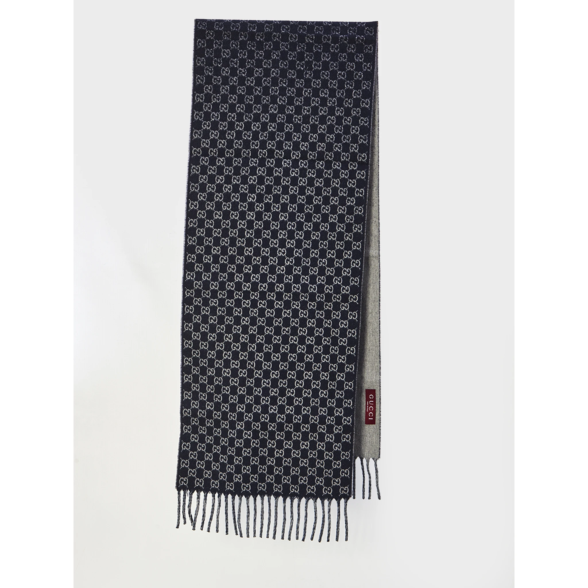 Wool and cashmere GG scarf