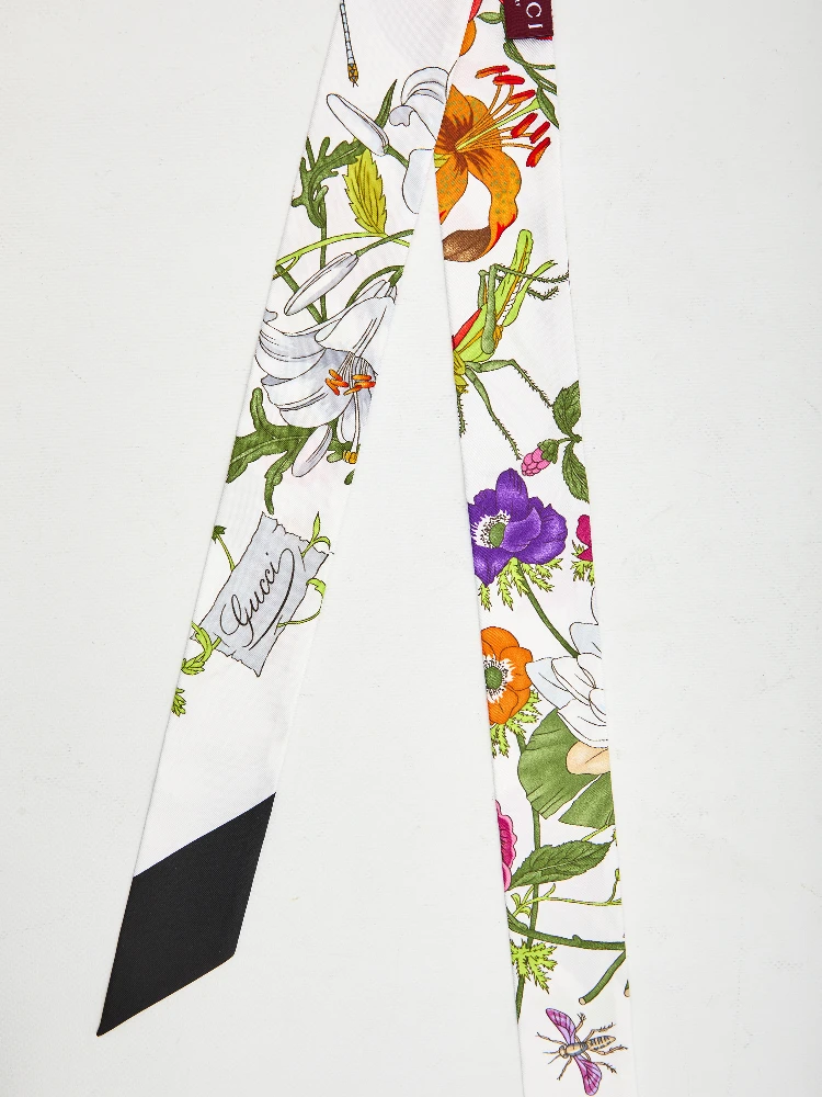 Printed silk twill ribbon alternative