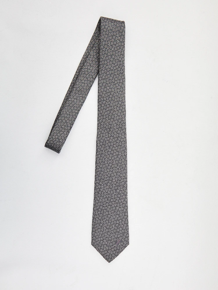 Jacquard silk tie