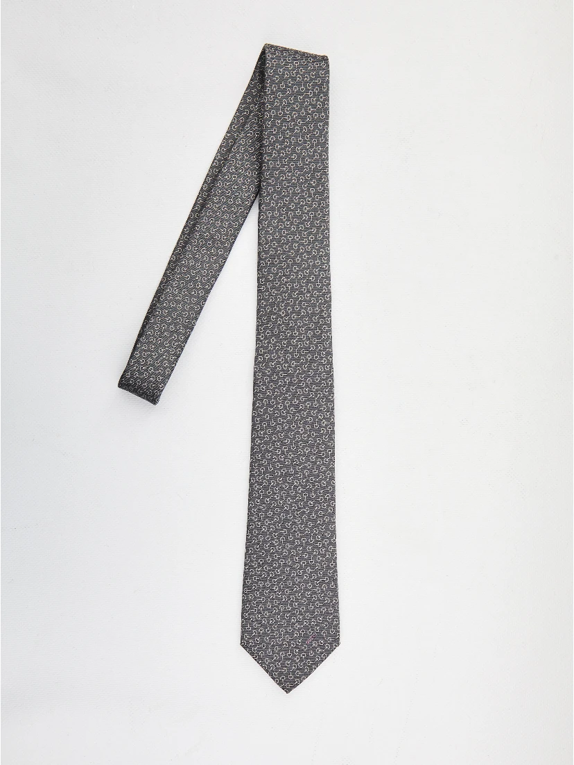Jacquard silk tie
