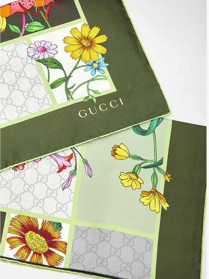 Silk twill scarf