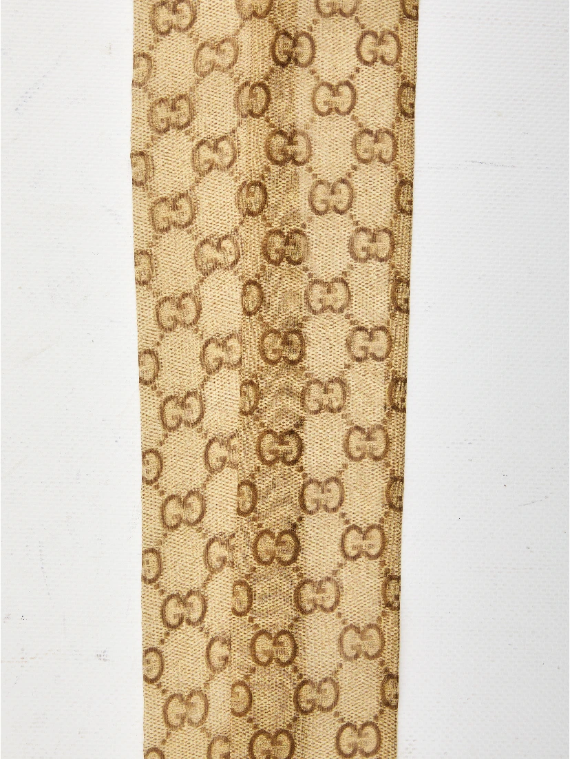 Printed silk chiffon ribbon