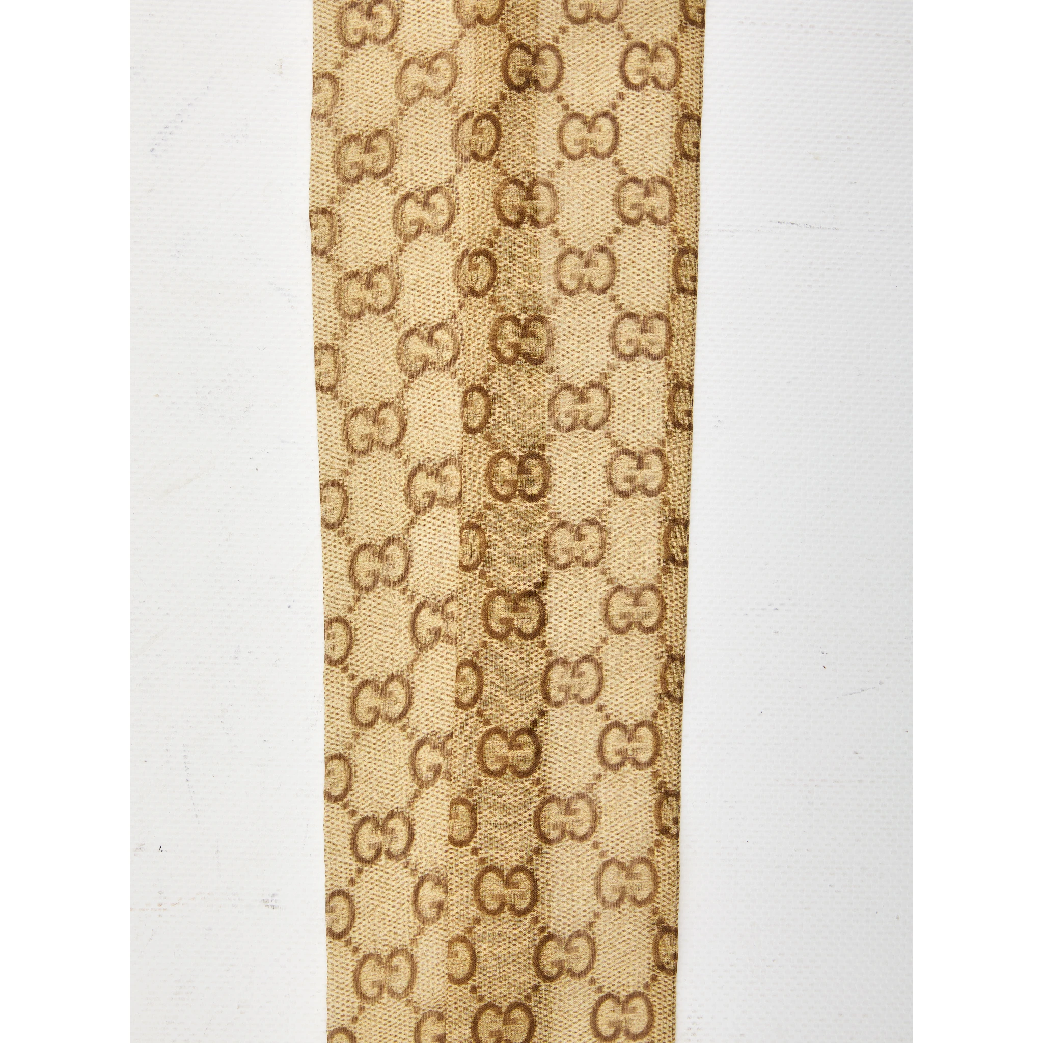 Printed silk chiffon ribbon