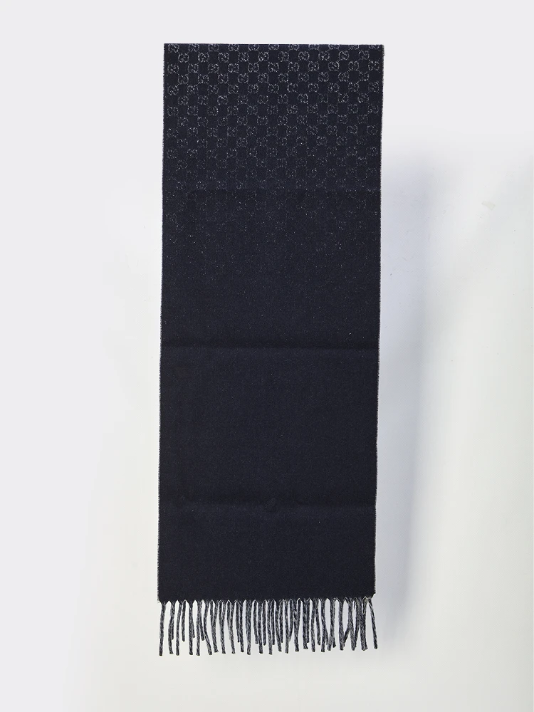 Wool and cashmere GG scarf alternative