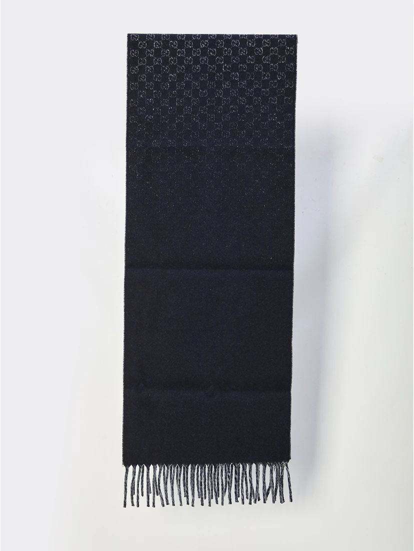 Wool and cashmere GG scarf