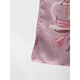 Printed silk foulard