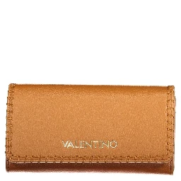 Brown Polyurethane Women's Wallet