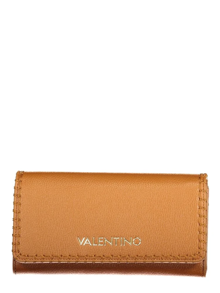 Brown Polyurethane Women's Wallet