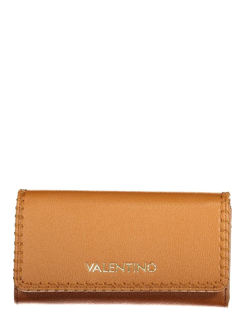 Brown Polyurethane Women's Wallet