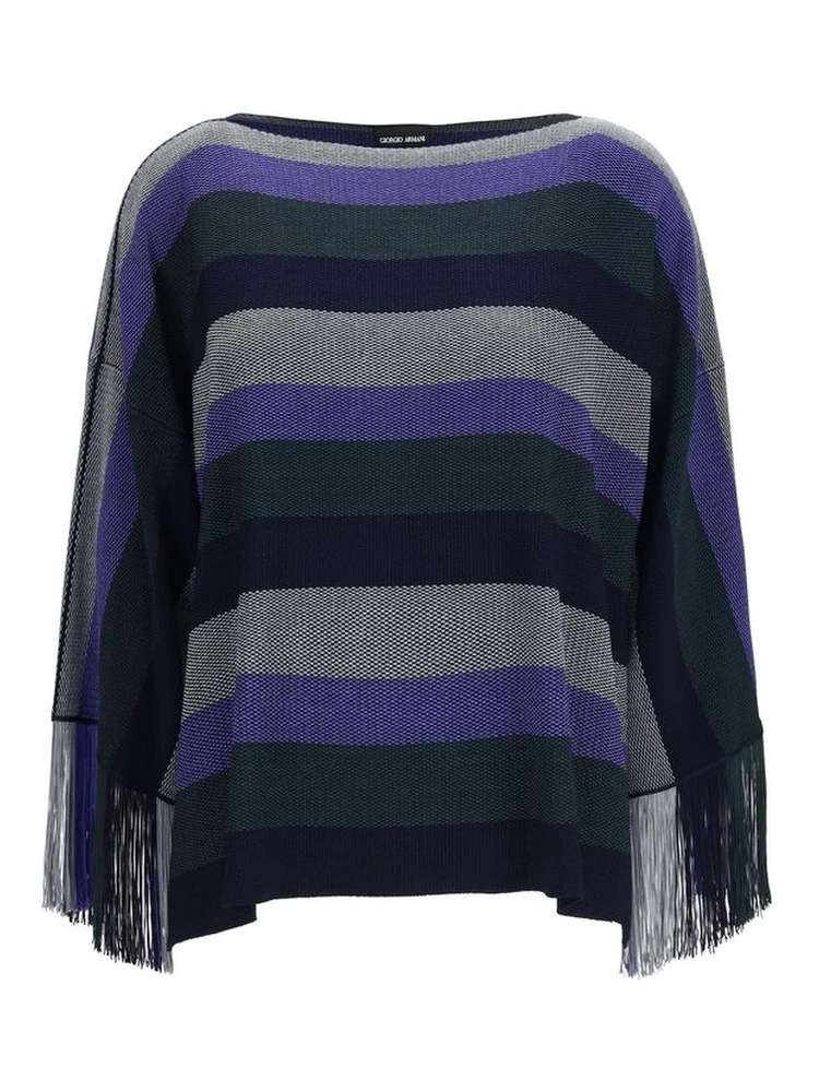 Blue Viscose Sweater
