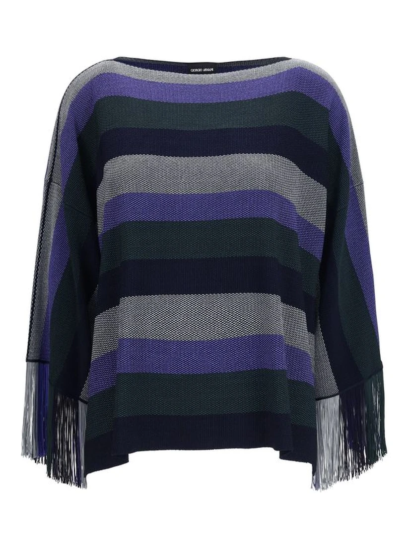 Blue Viscose Sweater