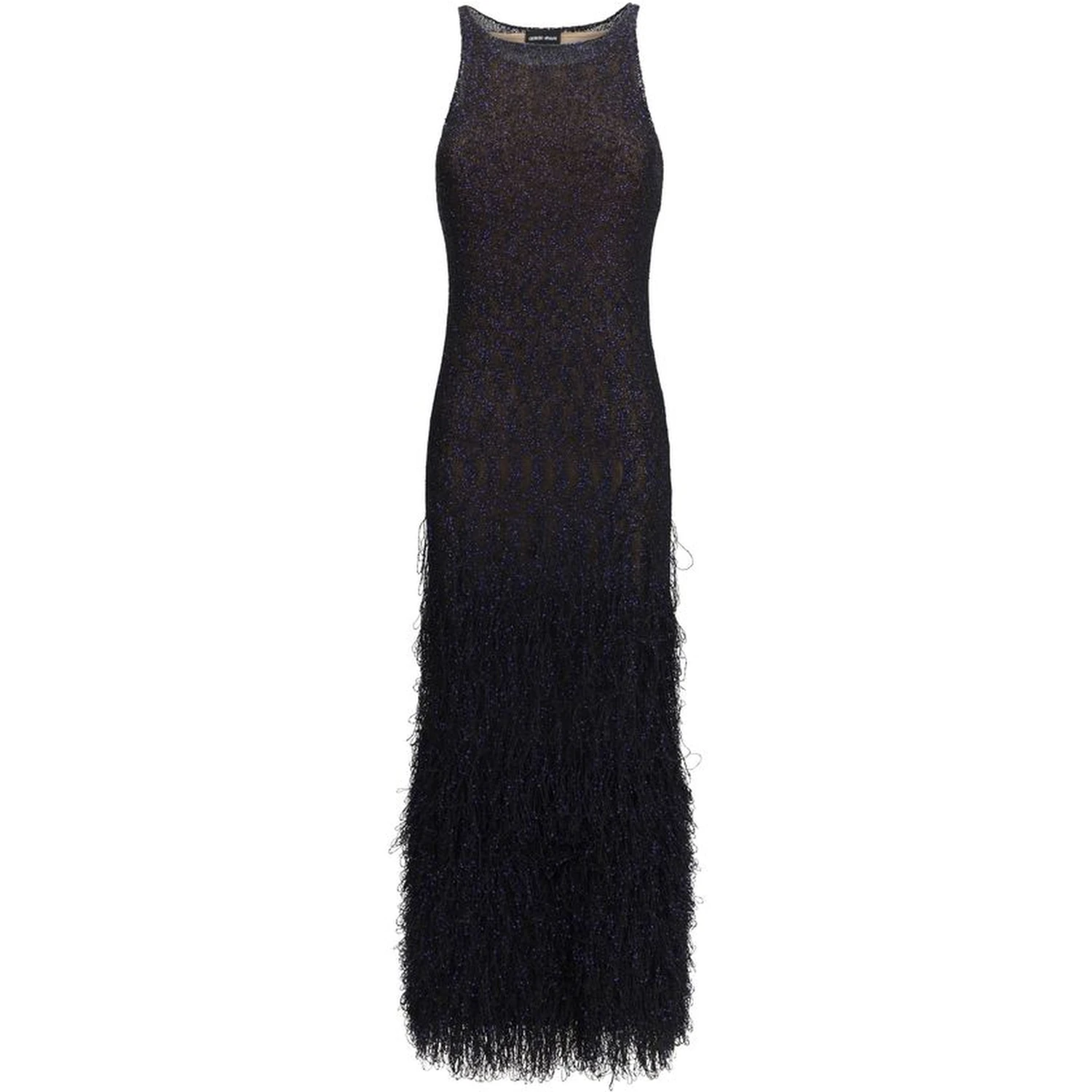 Blue Polyamide Cocktail Dress