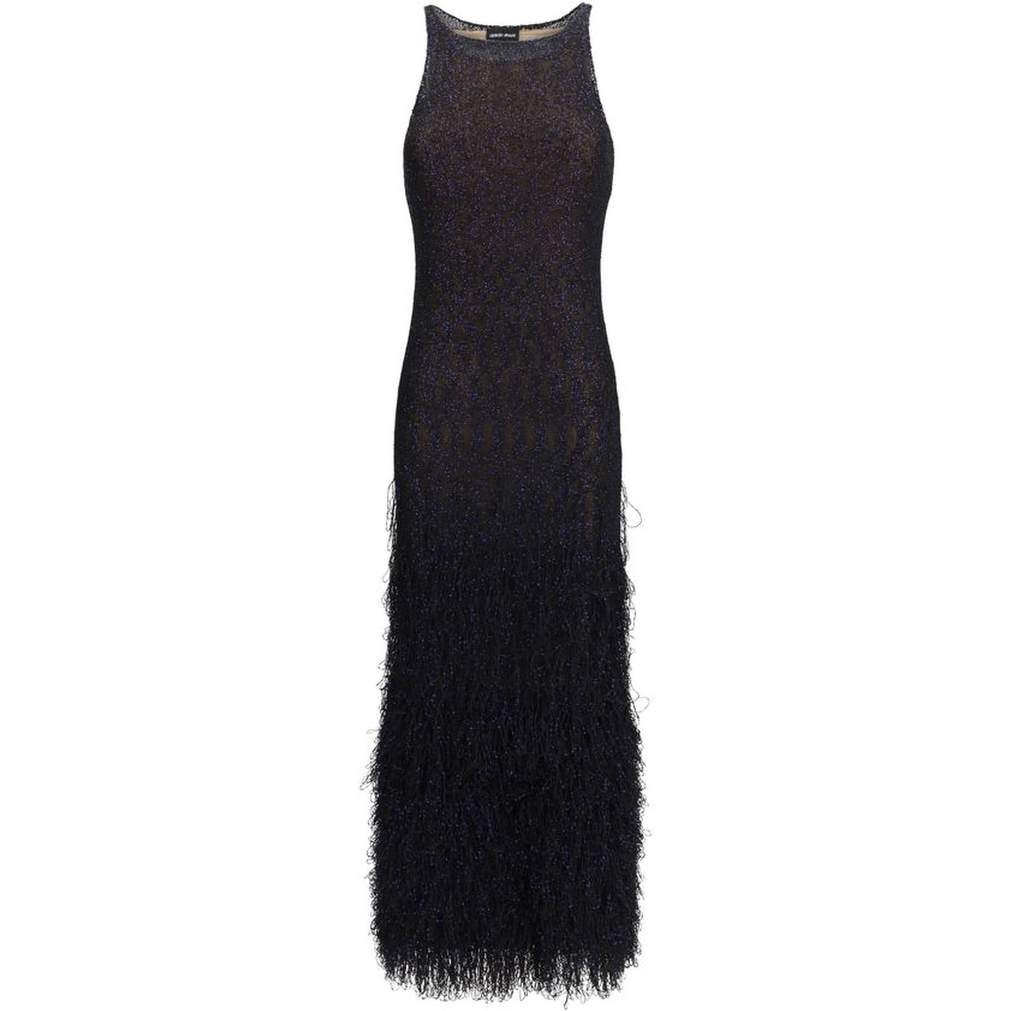Blue Polyamide Cocktail Dress
