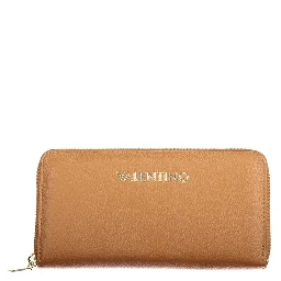 Brown Polyurethane Womens Wallet