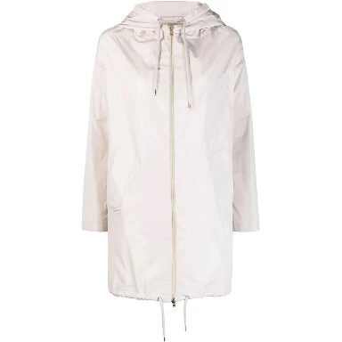 White Polyester Coat
