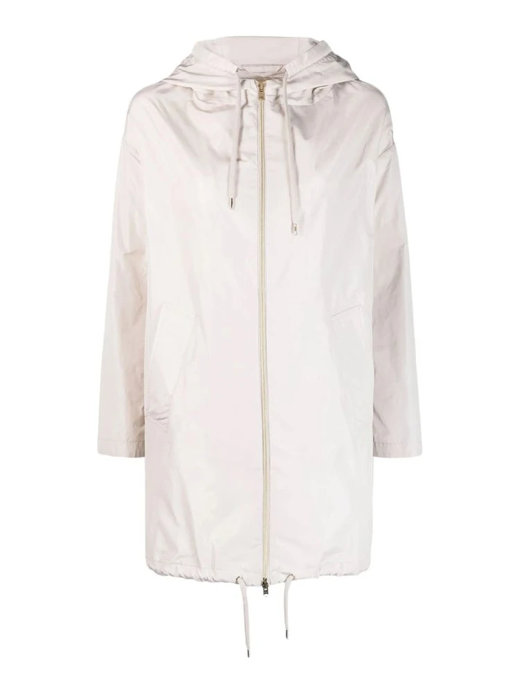 White Polyester Coat