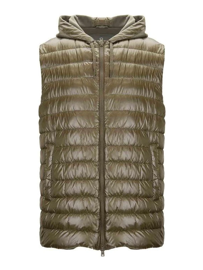 Bicolor Polyamide Sleveless Jacket