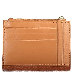 Brown Polyurethane Womens Wallet