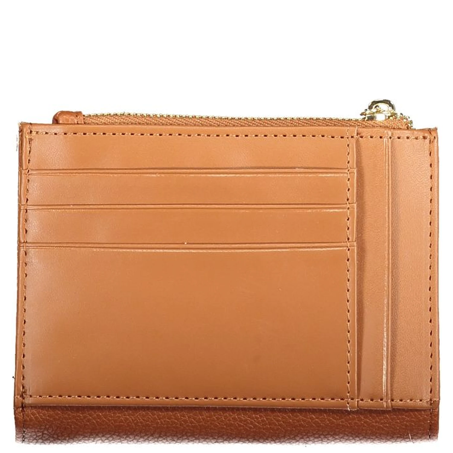 Brown Polyurethane Womens Wallet