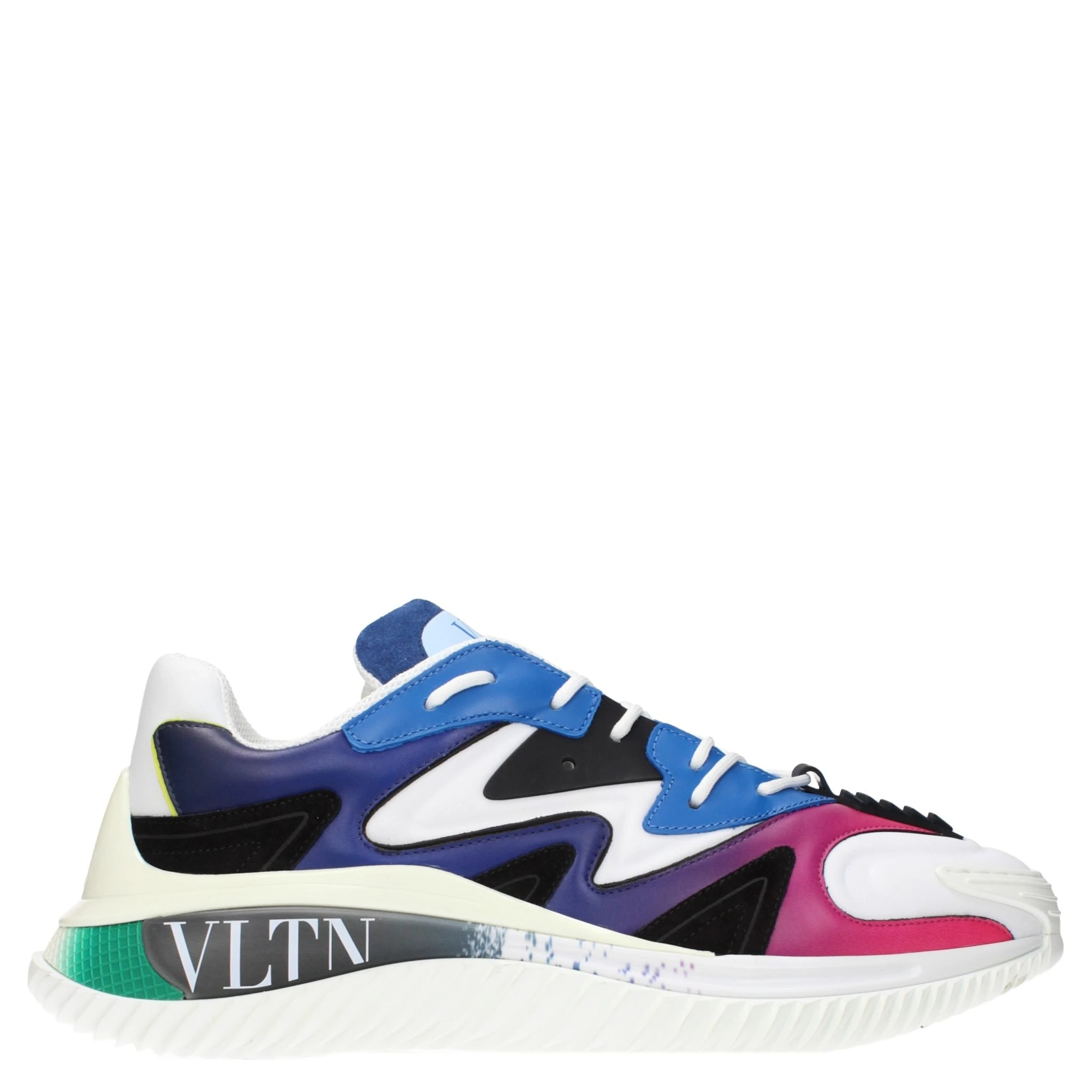 Multicolor Leather Athletic Sneakers