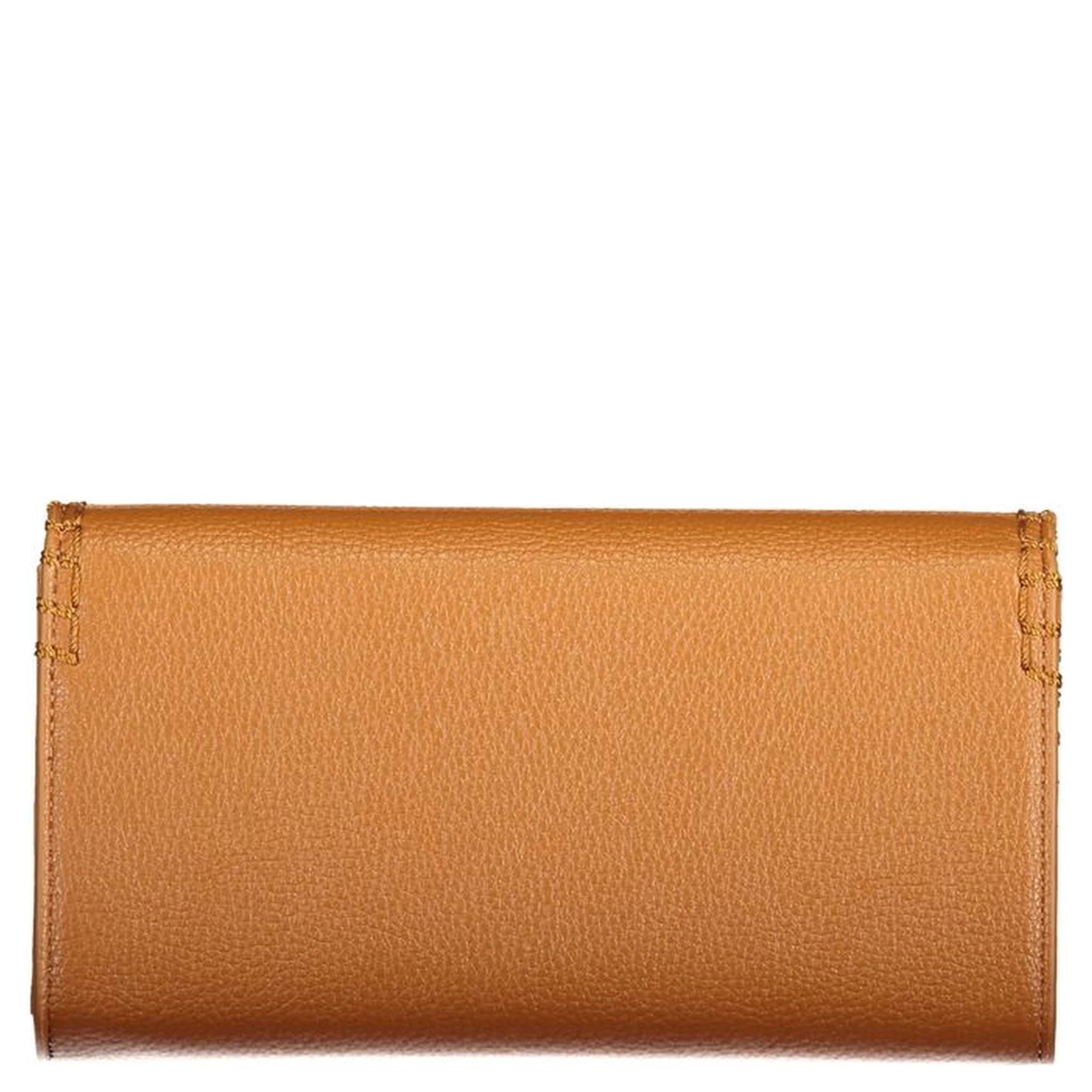 Brown Polyurethane Women's Wallet