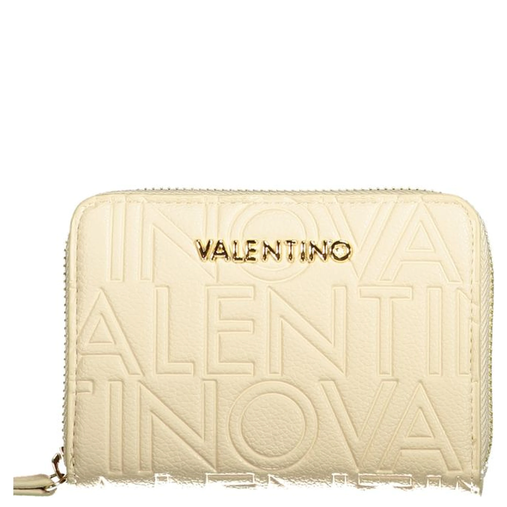 Beige Polyurethane Women's Wallet