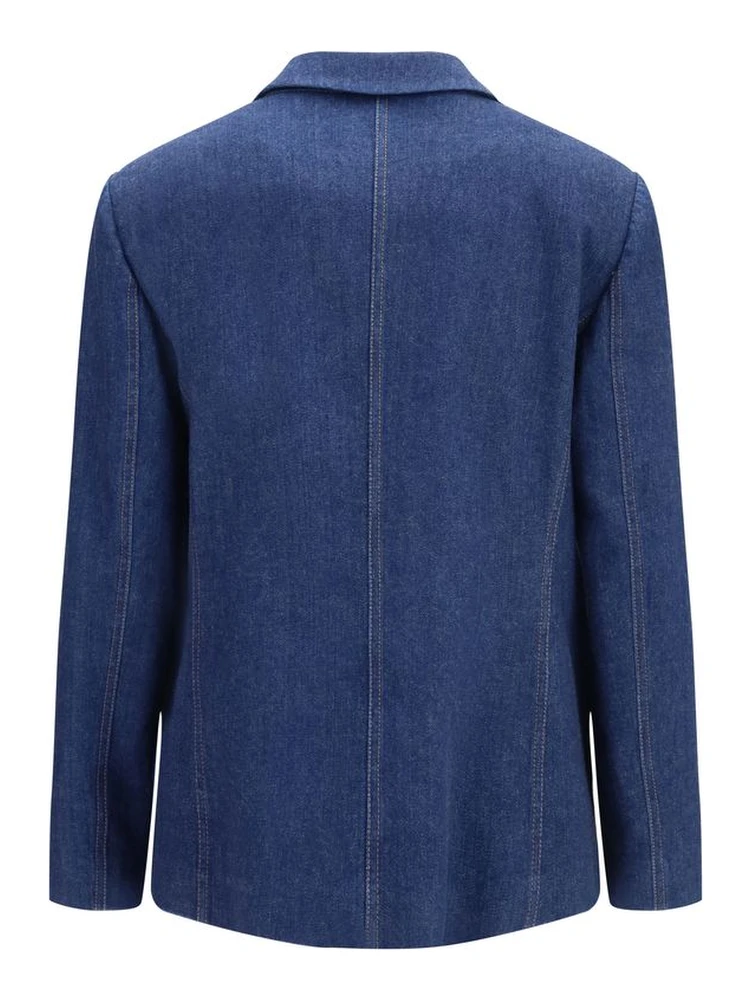 Blue Elastane Denim Jacket alternative