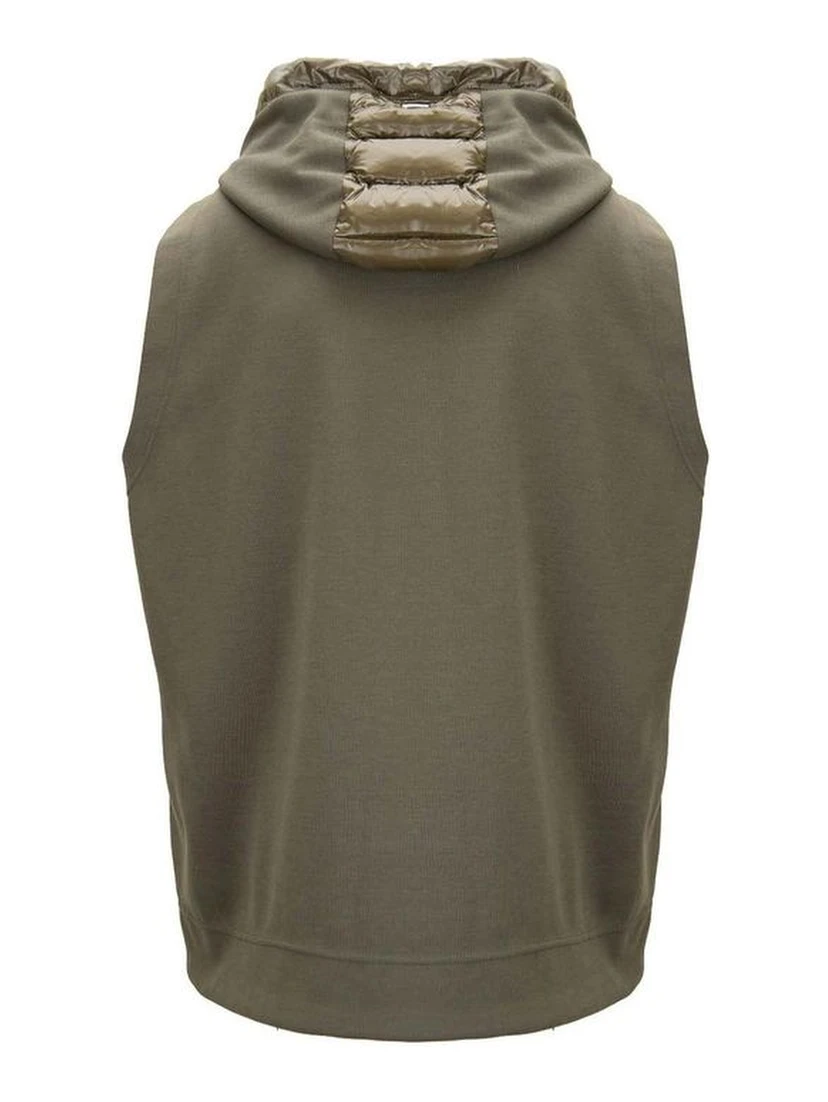Bicolor Polyamide Sleveless Jacket