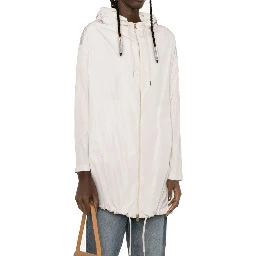 White Polyester Coat