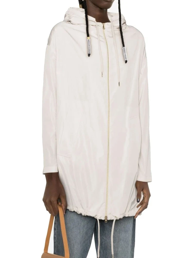 White Polyester Coat alternative