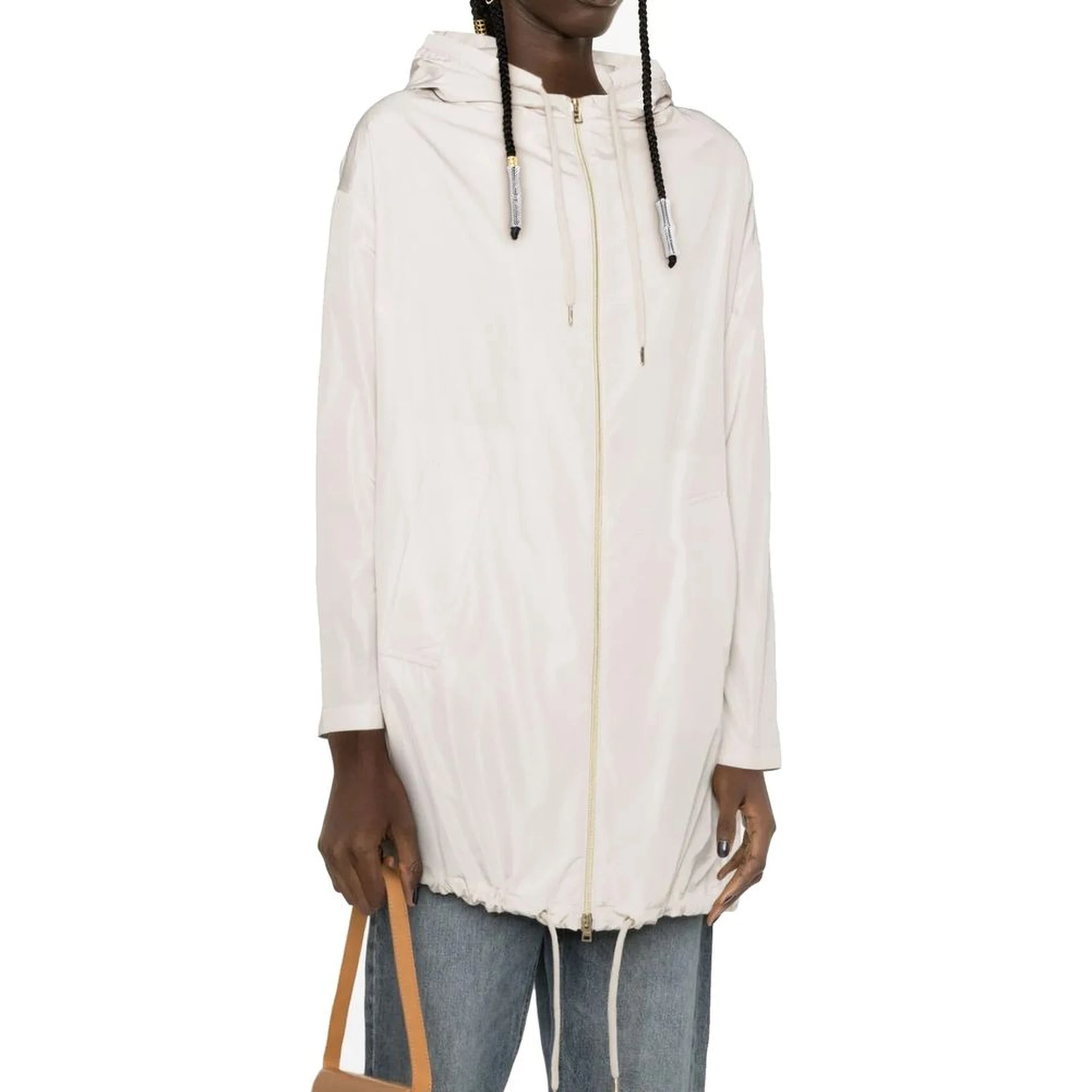 White Polyester Coat