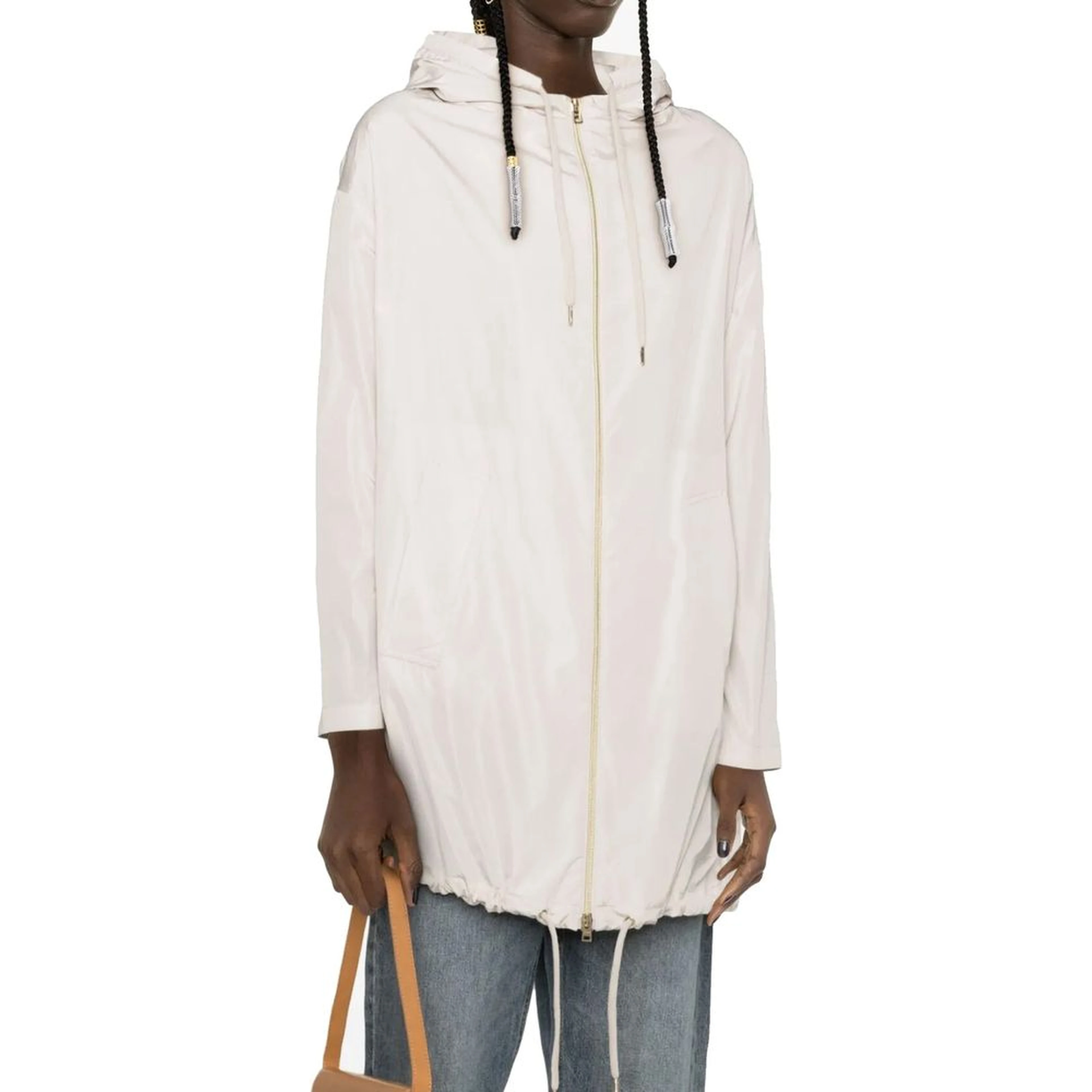 White Polyester Coat