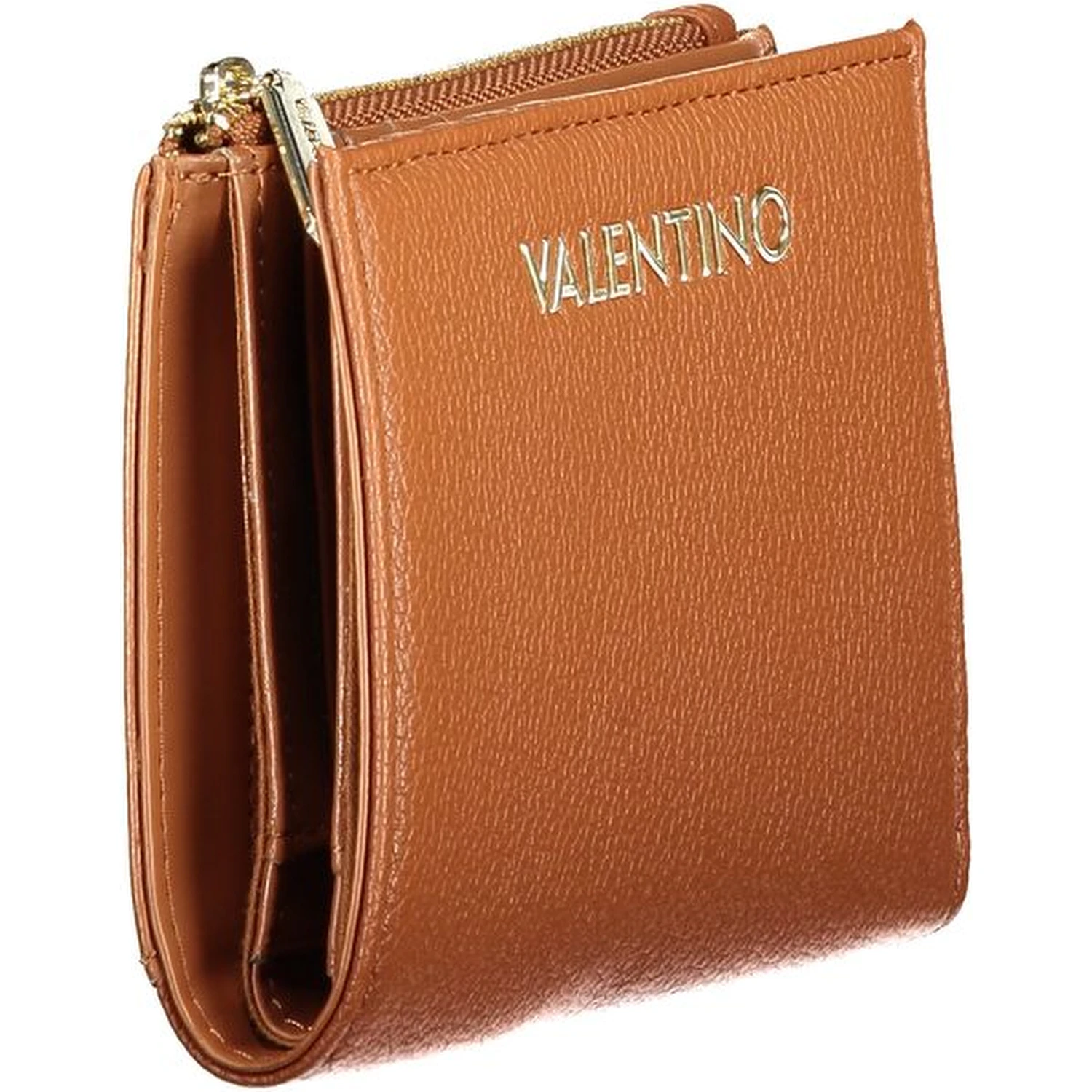 Brown Polyurethane Womens Wallet