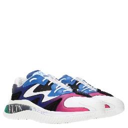 Multicolor Leather Athletic Sneakers